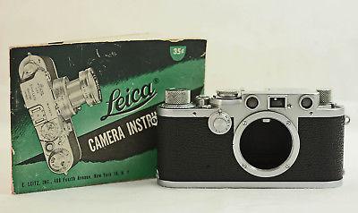 vintage-leica-iiif-red-dial-camera-body-with-original-instruction-manual-1950-56